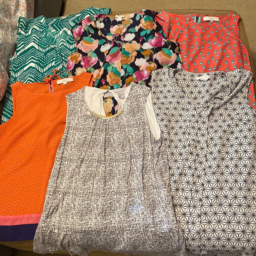 6 sleeveless shirts - all for one price!